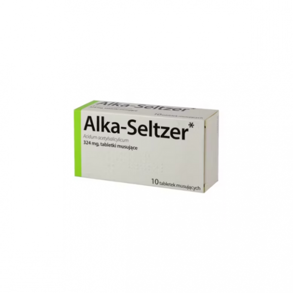 Alka-Seltzer, tabletki musujące 324 mg (10 szt.) Alka-Seltzer, tabletki musujące 324 mg (10 szt.) - zdjęcie produktu