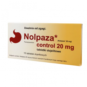 Nolpaza Control 20 mg (14 tabletek) – lek na chorobę refluksową przełyku - zdjęcie produktu