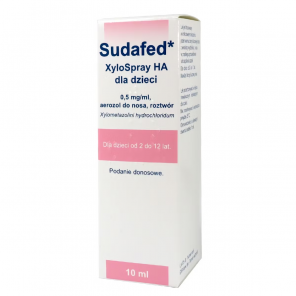 Sudafed XyloSpray HA dla dzieci – aerozol do nosa, 10 ml - zdjęcie produktu