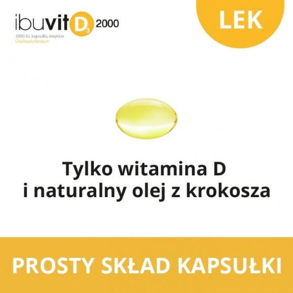 Ibuvit D3 2000 IU – lek (30 kapsułek miękkich) - zdjęcie produktu