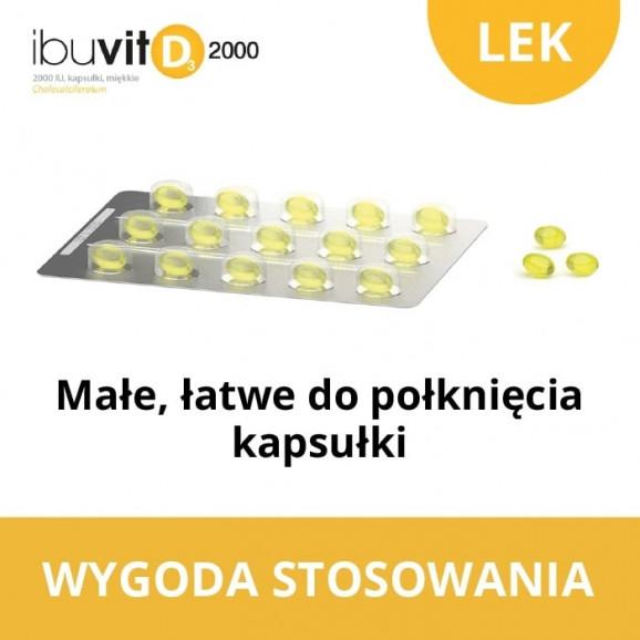 Ibuvit D3 2000 IU – lek (30 kapsułek miękkich) - zdjęcie produktu