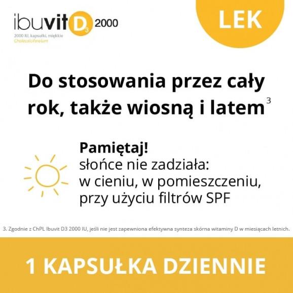 Ibuvit D3 2000 IU – lek (30 kapsułek miękkich) - zdjęcie produktu