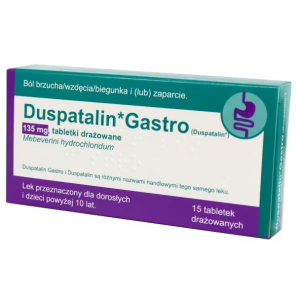 Duspatalin Gastro 135 mg, 15 tabletek - zdjęcie produktu