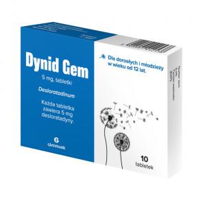 Dynid Gem 5 mg, 10 tabletek — lek dla alergików - zdjęcie produktu