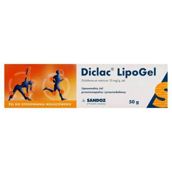 Diclac Lipogel 10 mg/g żel przeciwbólowy 50 g - zdjęcie produktu