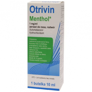 Otrivin Menthol 1 mg/ml aerozol do nosa – lek (10 ml) - zdjęcie produktu