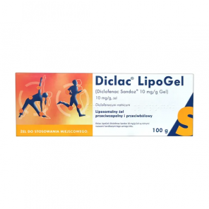 Diclac Lipogel 10 mg/g, żel, 100 g - zdjęcie produktu