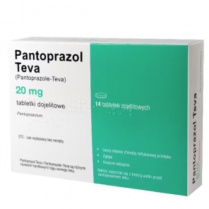 Pantoprazol Teva 20 mg, 14 tabletek - zdjęcie produktu