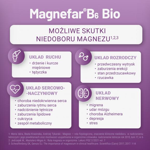 Magnefar B6 Bio – lek na niedobory magnezu (50 tabletek) Magnefar B6 Bio – lek na niedobory magnezu (50 tabletek) - zdjęcie produktu