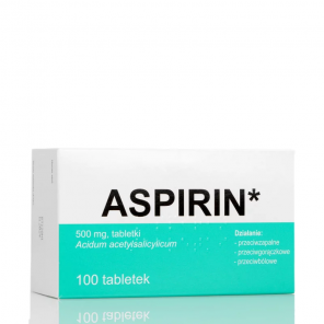 Aspirin 500 mg – lek (100 tabletek) - zdjęcie produktu