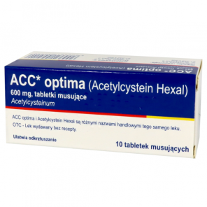 ACC Optima 600 mg, 10 tabletek musujących - zdjęcie produktu