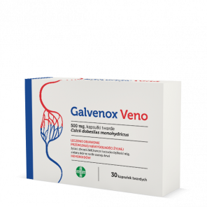 Galvenox Veno 500 mg – lek wspomagający krążenie żylne (30 kapsułek) - zdjęcie produktu