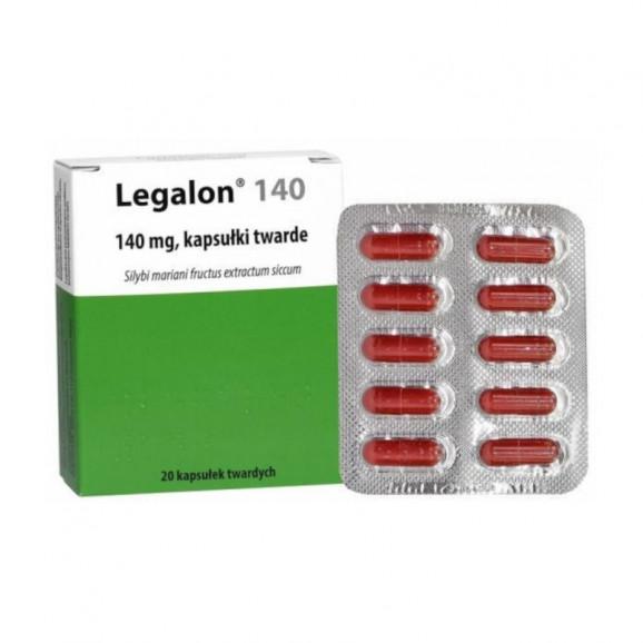 Legalon 140 mg – kapsułki twarde (20 kaps.) Legalon 140 mg – kapsułki twarde (20 kaps.) - zdjęcie produktu