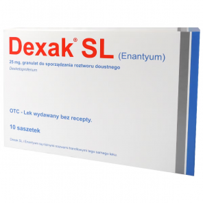 Dexak SL 25 mg, 10 saszetek granulat do sporządzania roztworu doustnego - zdjęcie produktu