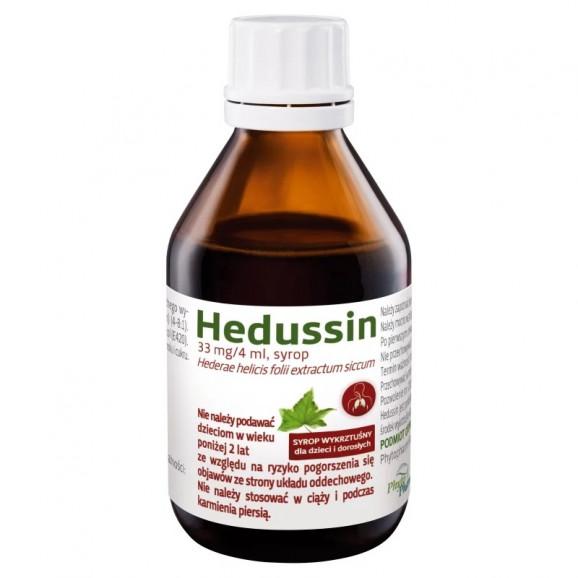 Hedussin 33 mg/4 ml, syrop wykrztuśny dla dzieci i dorosłych, 100 ml - zdjęcie produktu