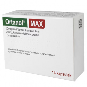 Ortanol Max 20 mg, 14 kapsułek dojelitowych - zdjęcie produktu
