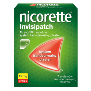 Nicorette Invisipatch 25mg/16h – plastry lecznicze z nikotyną (7 szt.) - zdjęcie produktu