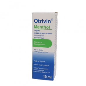Otrivin Menthol 1 mg/ml, aerozol do nosa (10 ml) - zdjęcie produktu