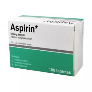 Aspirin 500 mg (100 tabletek) - zdjęcie produktu