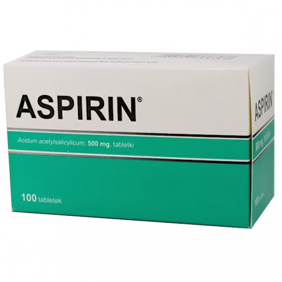 Aspirin 500 mg (100 tabletek) Aspirin 500 mg (100 tabletek) - zdjęcie produktu