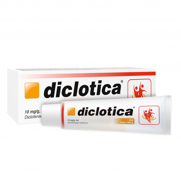 Diclotica 10 mg/g, żel, 100 g Diclotica 10 mg/g, żel, 100 g - zdjęcie produktu