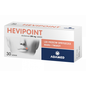 Hevipoint 200 mg – lek przeciw opryszczce (30 tabletek) - zdjęcie produktu