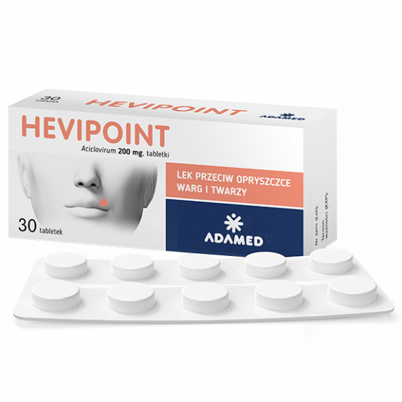 Hevipoint 200 mg – lek przeciw opryszczce (30 tabletek) Hevipoint 200 mg – lek przeciw opryszczce (30 tabletek) - zdjęcie produktu