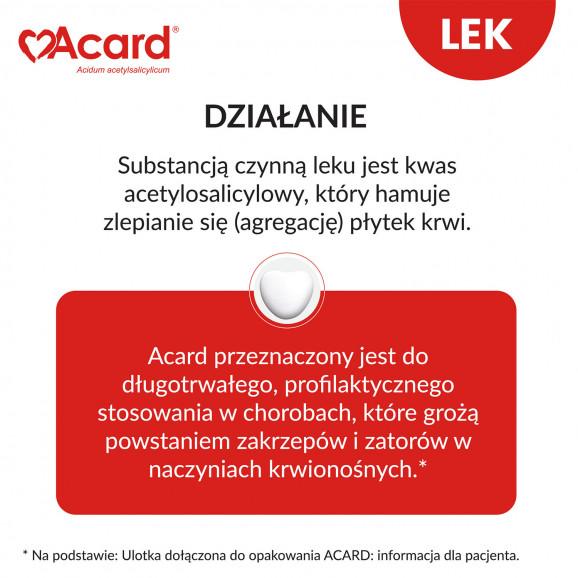 Acard 75 mg – tabletki dojelitowe (120 szt.) - zdjęcie produktu