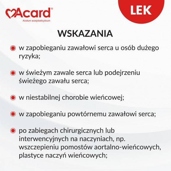 Acard 75 mg – tabletki dojelitowe (120 szt.) - zdjęcie produktu