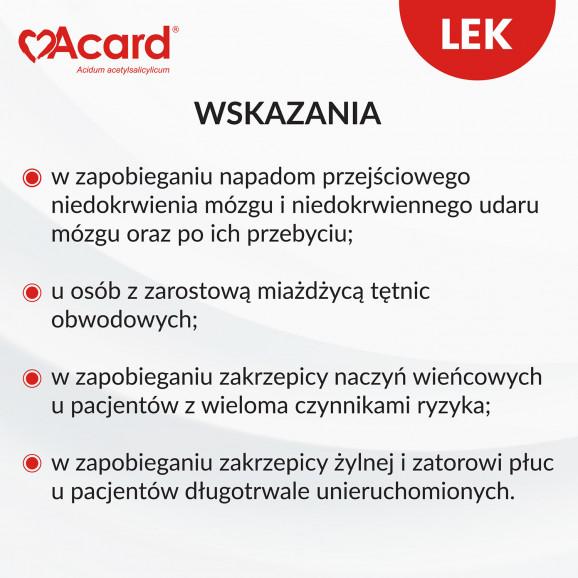 Acard 75 mg – tabletki dojelitowe (120 szt.) - zdjęcie produktu