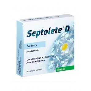 Septolete D, bez cukru, pastylki do ssania (30 szt.) - zdjęcie produktu