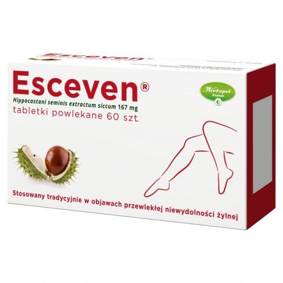 Esceven 167 mg – tabletki powlekane (60 tabletek) - zdjęcie produktu