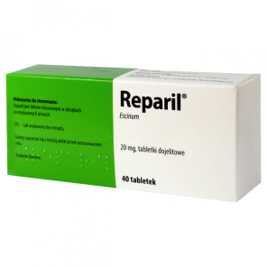Reparil 20 mg, 40 tabletek dojelitowych (import równoległy) - zdjęcie produktu