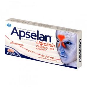 Apselan 60 mg, 10 tabletek powlekanych (lek OTC bez recepty) - zdjęcie produktu