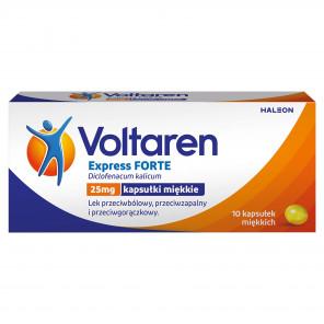 Voltaren Express Forte 25 mg – kapsułki miękkie (10 kapsułek) - zdjęcie produktu