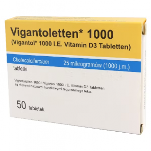 Vigantoletten 1000 – witamina D (50 tabletek) - zdjęcie produktu