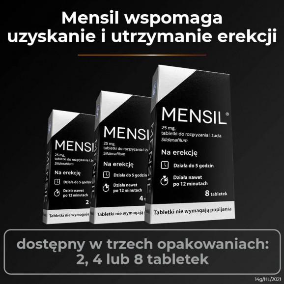Mensil 25 mg, tabletki do rozgryzania i żucia (2 tabletki) - zdjęcie produktu