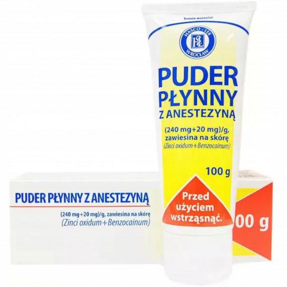 Puder płynny z anestezyną – zawiesina na skórę (100 g) Puder płynny z anestezyną – zawiesina na skórę (100 g) - zdjęcie produktu