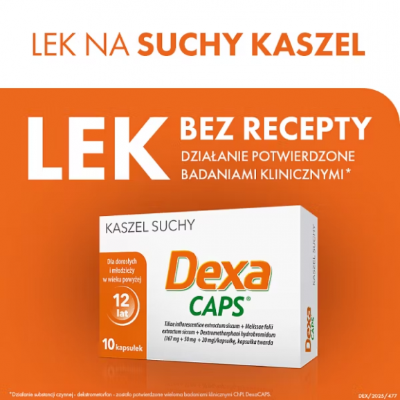 DexaCaps – kapsułki twarde (10 szt.) DexaCaps – kapsułki twarde (10 szt.) - zdjęcie produktu