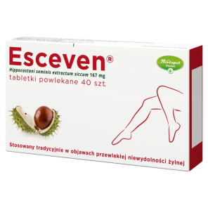 Esceven, 167 mg, tabletki powlekane, 40 sztuk - zdjęcie produktu