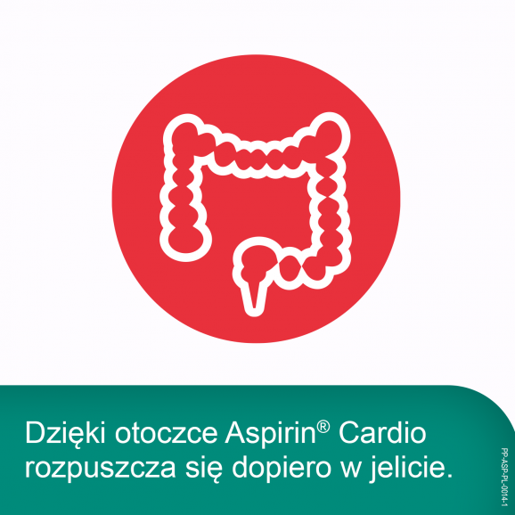 Aspirin Cardio 100 mg – tabletki powlekane (28 szt.) - zdjęcie produktu