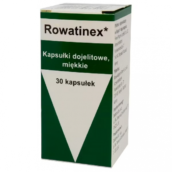 Rowatinex - kapsułki 30 szt. (Import równoległy Delfarma) Rowatinex - kapsułki 30 szt. (Import równoległy Delfarma) - zdjęcie produktu