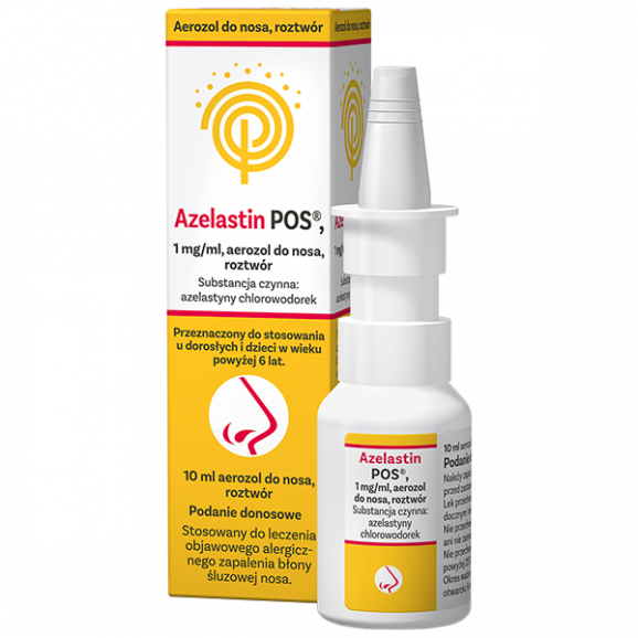 Azelastin POS – aerozol do nosa 1 mg/ml (10 ml) Azelastin POS – aerozol do nosa 1 mg/ml (10 ml) - zdjęcie produktu
