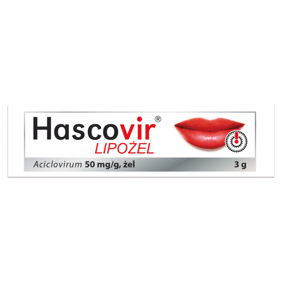Hascovir Lipożel pro, 50 mg/g, żel, 3 g - zdjęcie produktu