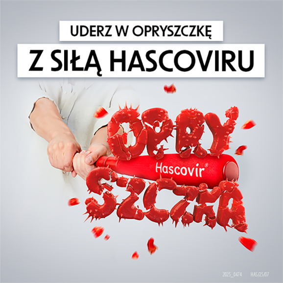 Hascovir Lipożel pro, 50 mg/g, żel, 3 g - zdjęcie produktu