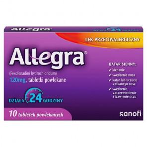 [30.04.2026] Allegra 120mg, 10 tabletek powlekanych - zdjęcie produktu
