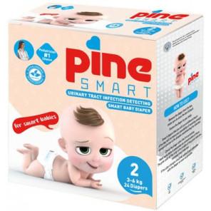 [26.04.2026] Pine Smart, inteligentne pieluchy dla dzieci, Mini 2 (3-6 kg), 24 szt. - zdjęcie produktu