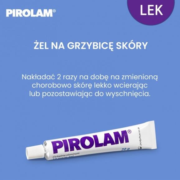 [30.04.2026] Pirolam 1% żel – lek przeciwgrzybiczy (20 g) - zdjęcie produktu