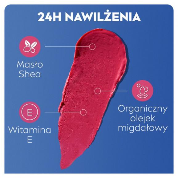 Nivea Caring Beauty 3w1 Pielęgnująca Pomadka do Ust Pink (4,8g) - zdjęcie produktu