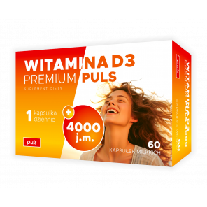 Witamina D3 Premium PULS 4000 j.m., kapsułki, 60 szt. - zdjęcie produktu